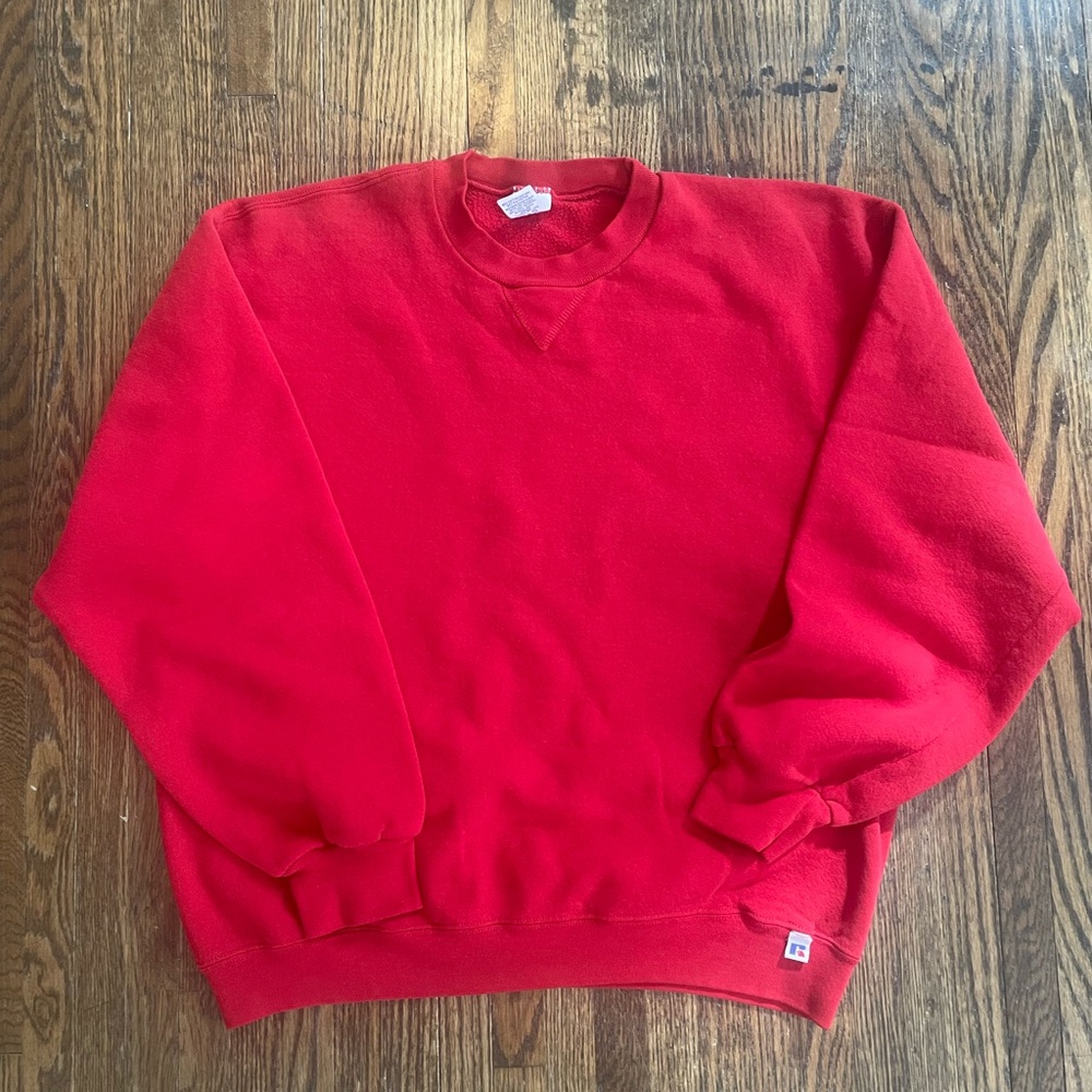 Vintage Russell Athletic Blank Pullover Crewneck Sweatshirt VTG 90’s
